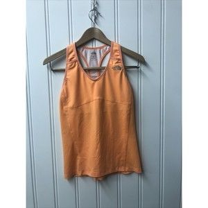THE NORTH FACE EAT MY DUST ORANGE SPORT TANK TOP YOGA MEDIUM‎